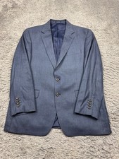 Ralph Lauren Blazer Men 44R Charcoal Gray Wool Silk Sports Coat Career Jacket