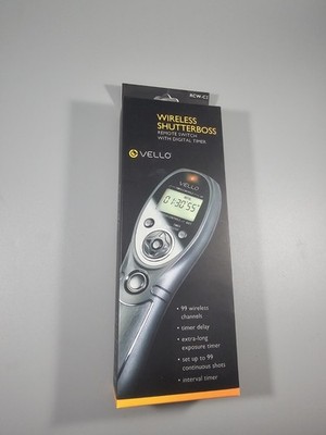 New Vello Wireless Shutterboss Canon EOS RCW-II-C RCW-C2 dX 5dII 5dIII 7dII 6d