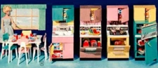 RARE 1960's Vintage Dream Kitchen Produced by Deluxe Reading Corp for Barbie