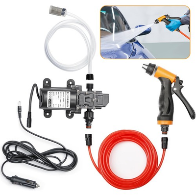 #ad #ad 160PSI Washdown Wash Pump Kit Electric DIY Car Washer Cleaner Sprayer 12V Tool $25.98