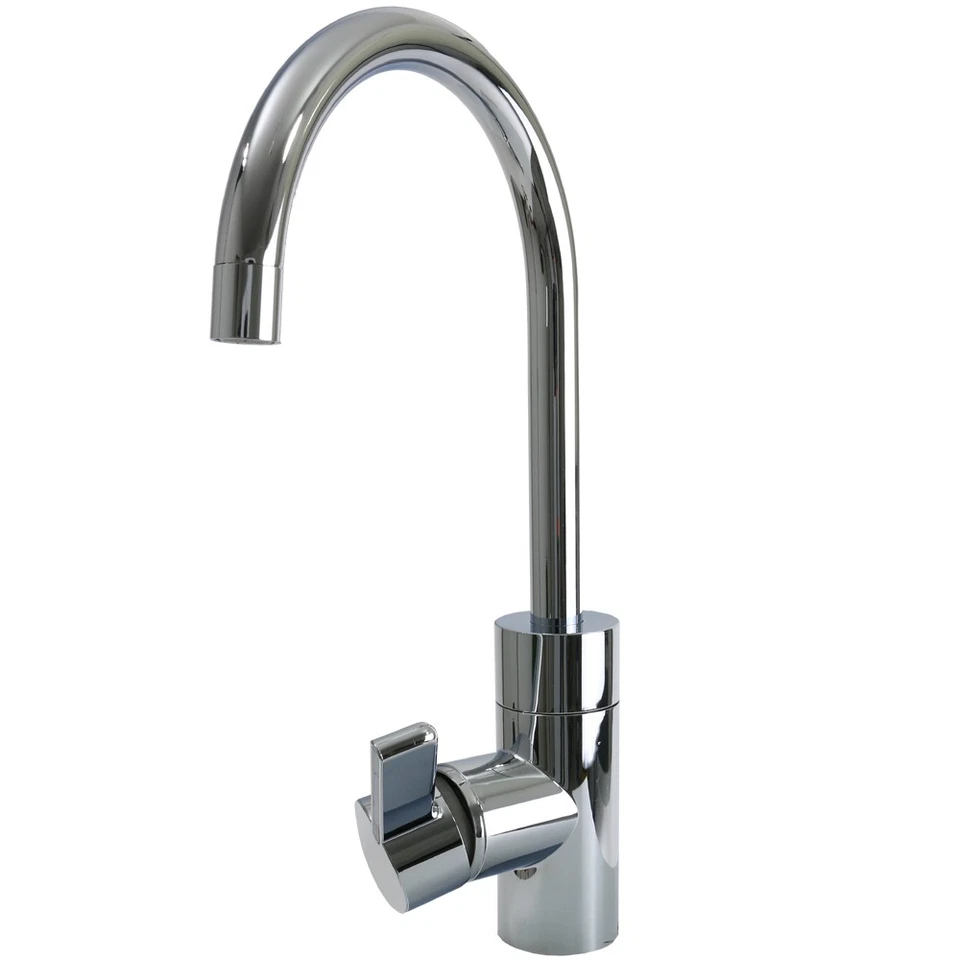 Wasserhahn Einhebelmischer Lucca Wohnmobil Wohnwagen Caravan Boot + Schalter chr - Bild 1 von 4