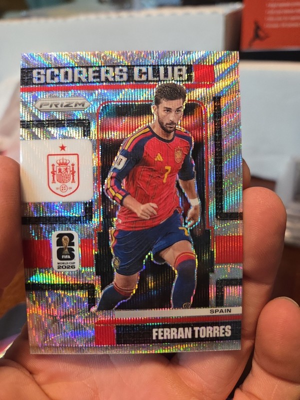 Ferran Torres 2026 Prizm FIFA World Cup Scorers Club Silver Wave #23 Spain