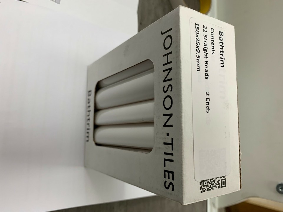 Johnsons PRG1 Ceramic Bath seal Trim White Gloss quadrant ceramic trim eBay