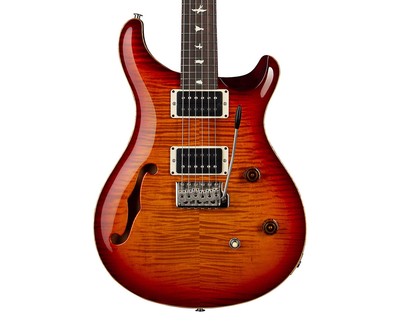 Open Box PRS CE 24 Semi-Hollow Guitar - Dark Cherry Sunburst