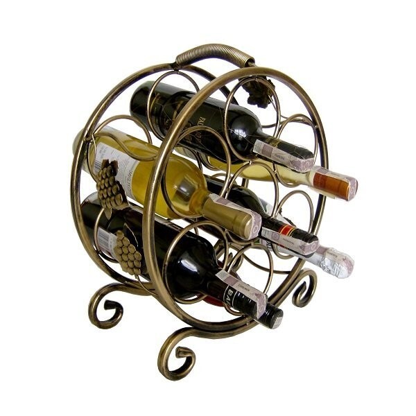 Weinregal Flaschenregal WeinstäNder Wein Regal 7 Flaschen FlaschenstäNder-image