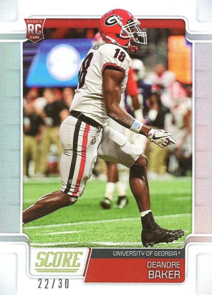 DEANDRE BAKER 2019 Panini Score 30th Anniversary Rookie Card RC #375 (#22/30)