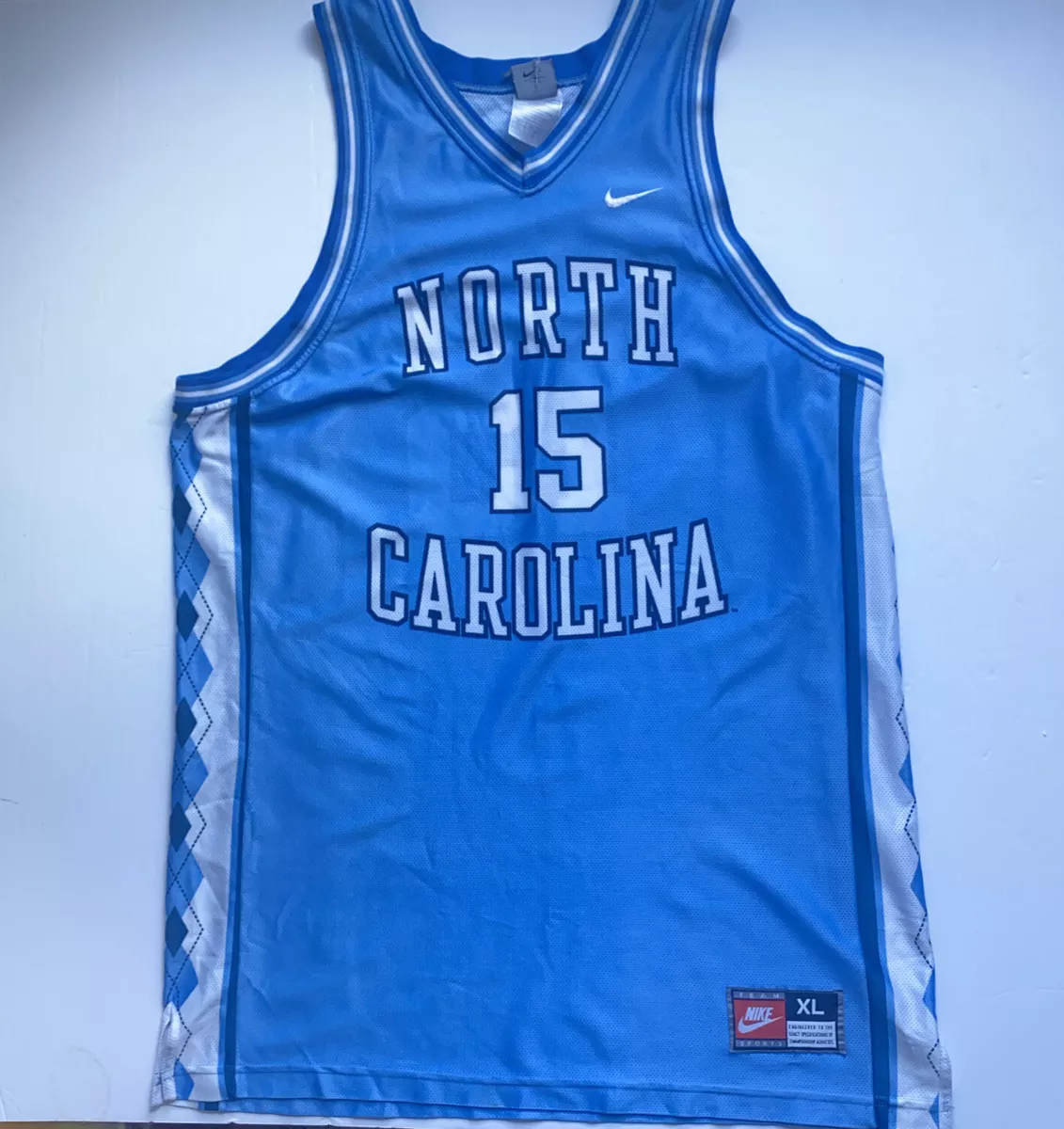VTG Nike Team Sports Vince Carter 15 North Carolina Tar Heels Jersey Mens XL