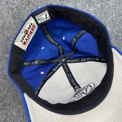 Vintage Duke University Blue Devils Hat Cap Mens 7 5/8 Blue Wool Blend Zephyr - Picture 12 of 12
