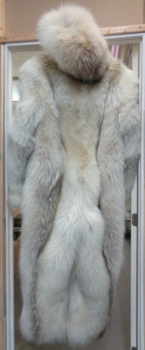 BRAND NEW ARCTIC COYOTE FUR SNOWSUIT JUMPSUIT COAT FUR MEN MAN - Picture 6 of 6
