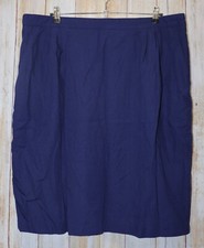 Womens Dark Blue Sag Harbor Pleated Skirt Size 2X 3X very good