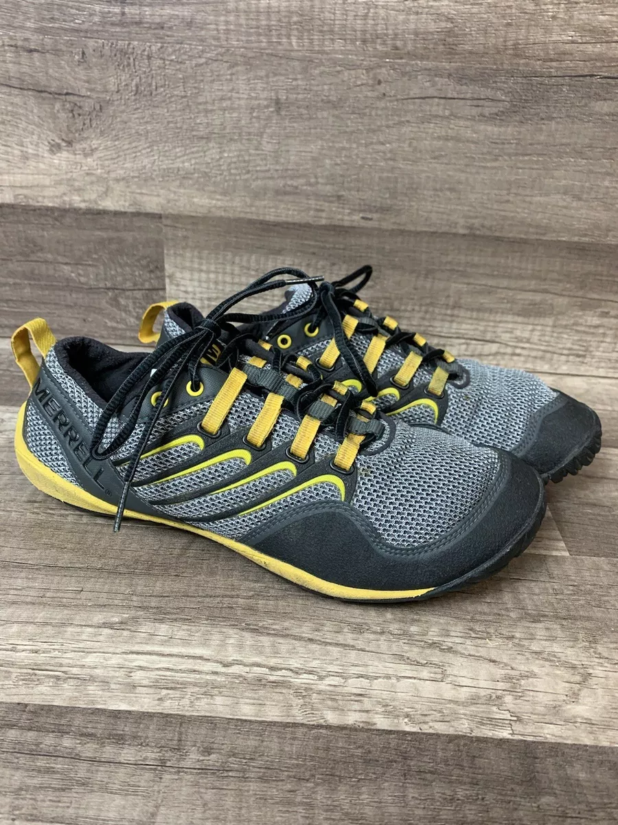 Merrell Trail Glove Running Shoes Men s Size 8 Smoke Adventure Yellow J85521