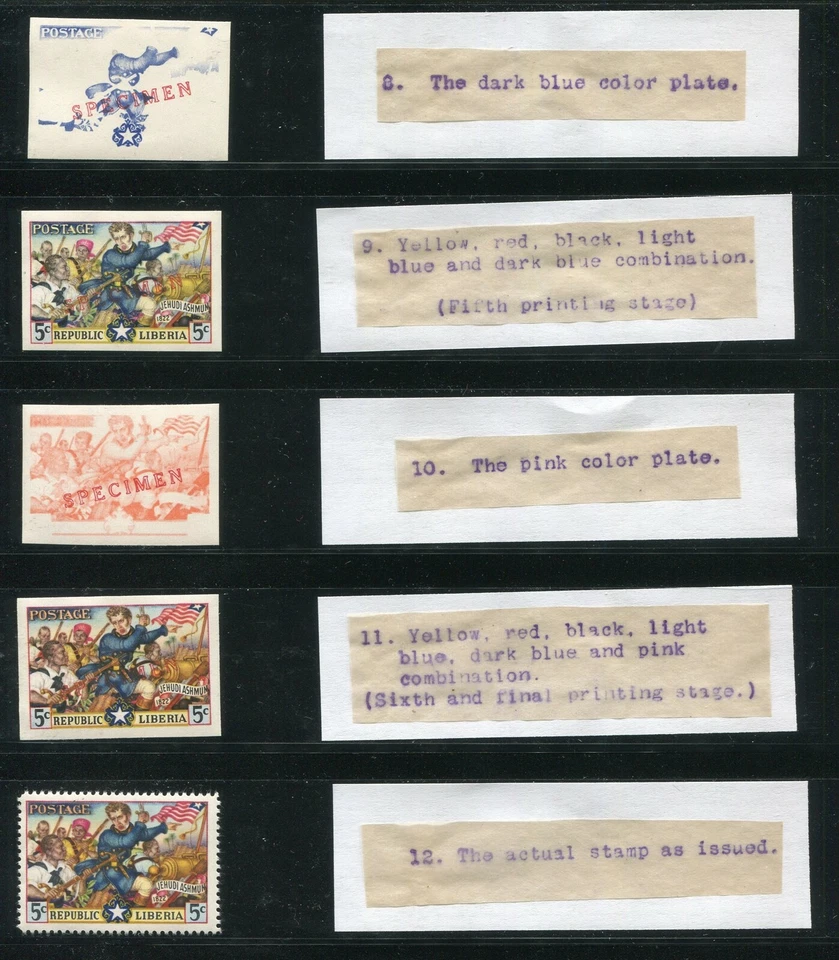 LIBERIA #309 JUEGO DE PRUEBA DE MUESTRAS Foto 2 de 3