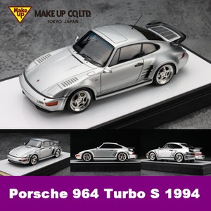 Make Up 1 43 Scale Porsche 911 964 Turbo S Silver Resin Car Model Collection Ebay