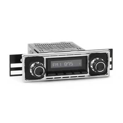 RetroSound Becker Style Motor 1 DAB Radio Black Pebbled Chrome Classic Stereo