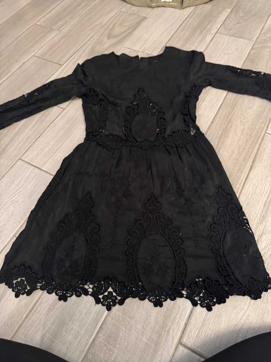 chinese dress ladies La Dolce Vita Lace Mini Dress Red