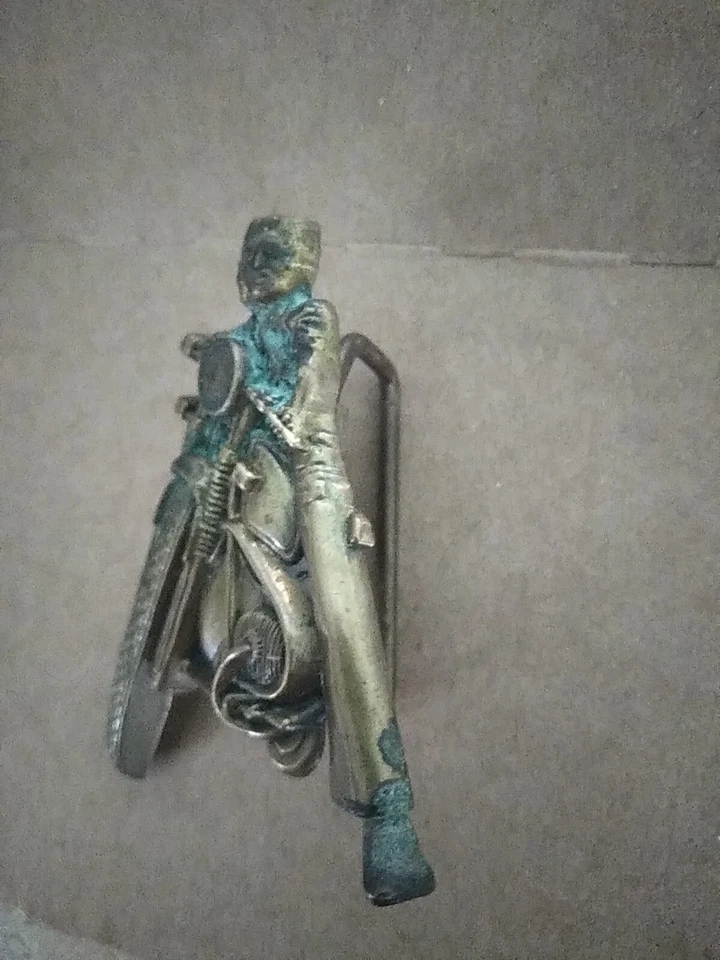 Пряжка латунного ремня мотоцикла скутера велосипеда 1970-х Baron пряжка 6048 - Изображение 2 из 4