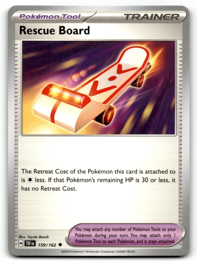 Pokemon Trading Card TCG Rescue Board #159 Pokemon Trading Card TCG Rescue Board #159