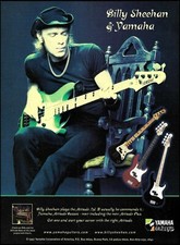 Pubblicità chitarra basso Billy Sheehan 1997 Yamaha Attitude Limited II stampa pubblicitaria