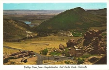 Breath-taking Valley View From Amphitheatre, Red Rocks Park, Colorado Postcard