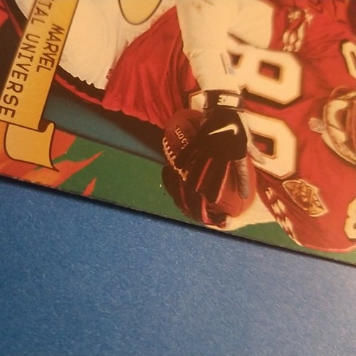 1997 SKYBOX METAL UNIVERSE Spider-Man Jerry Rice #6 MARVEL Spiderman NFL 49ers - Picture 5 of 8