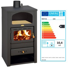 Poêle à bois Cheminée Chauffage au bois Prity K2 N- 10.4 KW