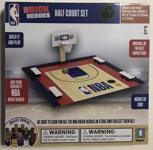 New NBA Basketball Brick Heroes Half Court Set *MIB* Build It & Play!!!