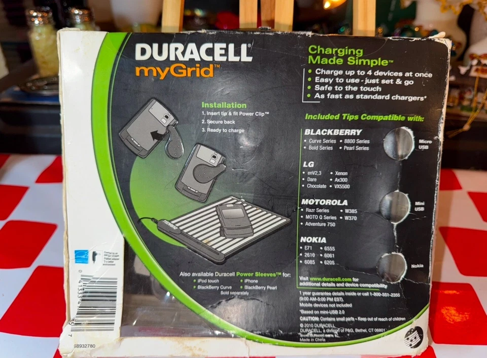 Duracell My Grid Charging System New In Box Charging Pad 电子电池 MiB — 第 3/3 张图片