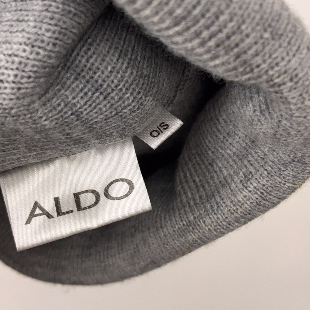 Plain Basic Blank Gray Winter Cuff Hat Aldo - image 4