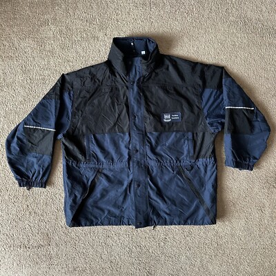 Cintas Jacket Mens 3XL Full Zip Ripstop Mock Neck Facilities Operations Pockets