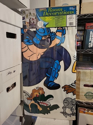 RARE Priss Prints TMNT Room Decorations Set SPLINTER & SHREDDER NEW