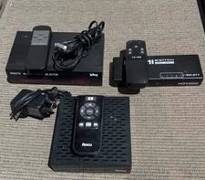 Custom Bundle HDMI Switch Remote A/V Selector Roku Player With Remotes