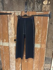 Joy Jogging Bottoms Black Drawstring Women's Small UK 10