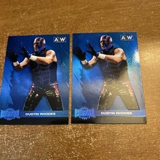 Dustin Rhodes Blue Metal Universe AEW (2) Card Lot