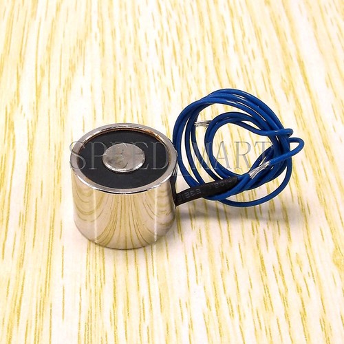 DC 12V 3W Holding Electromagnet Lift Solenoid 2.5Kg (5.6lbs 25N) 20mm New - Picture 1 of 5