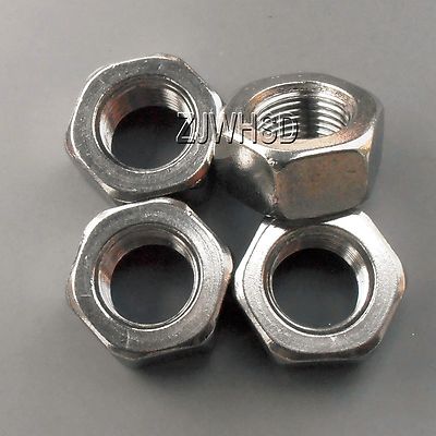 4pcs M10 x 1 mm Pitch Stainless Steel Left Hand Fine Thread Hex Nut ...