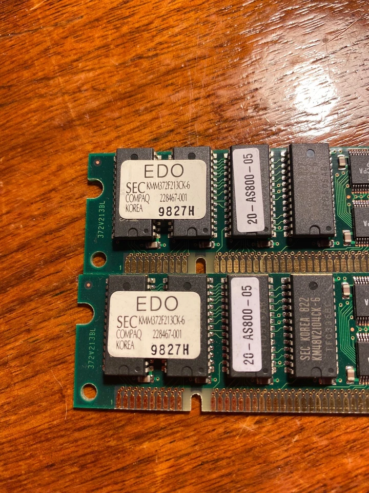 2 Sun 20-AS800-05 RAM EDO SEC KMM372F213CK-6 - Image 2 of 3