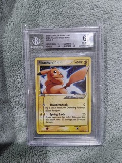 BGS 6 Pikachu Gold Star 104/110 EX Holon Phantoms