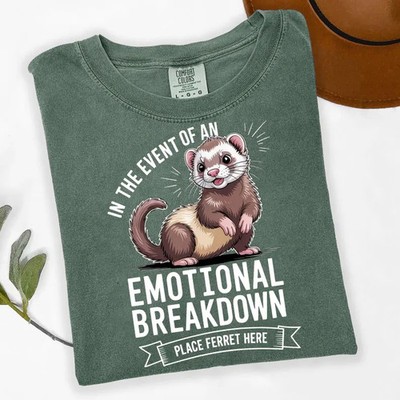 Funny Ferret Animal Lover Gift Comfort Tee Cute Pet Owner Humor