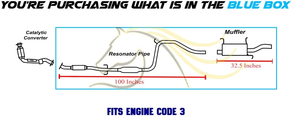 Stainless Steel Exhaust System Kit fits: 1998-2003 Ford Escort ZX2 2.0L - Image 3 of 4