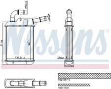 Wärmetauscher Innenraumheizung NISSENS 707279 für VW TRANSPORTER T5 Bus 7HB 7HJ