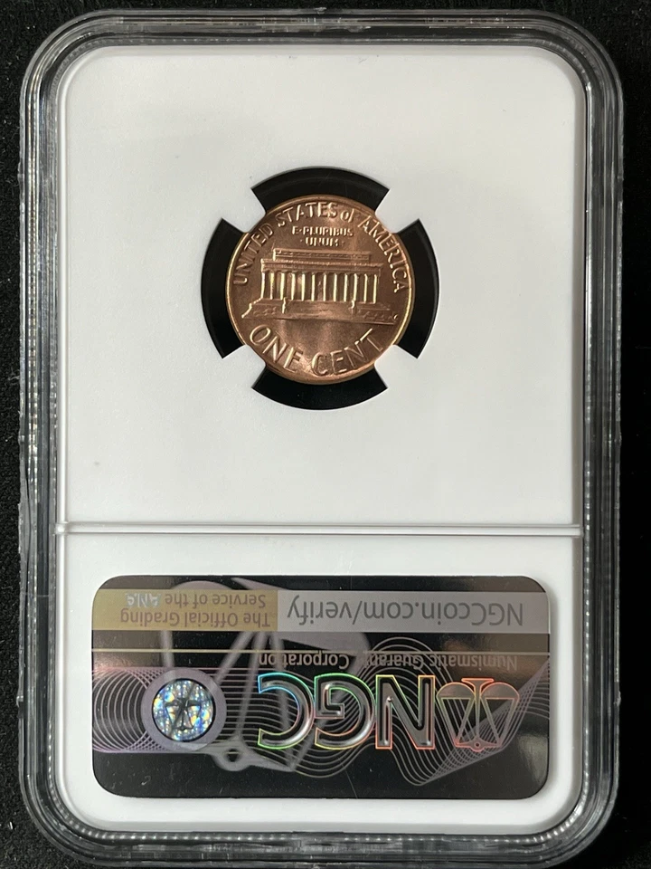 1979-D  1C RD Lincoln Memorial One Cent  NGC MS68RD  6697294-006 - Image 2 of 2