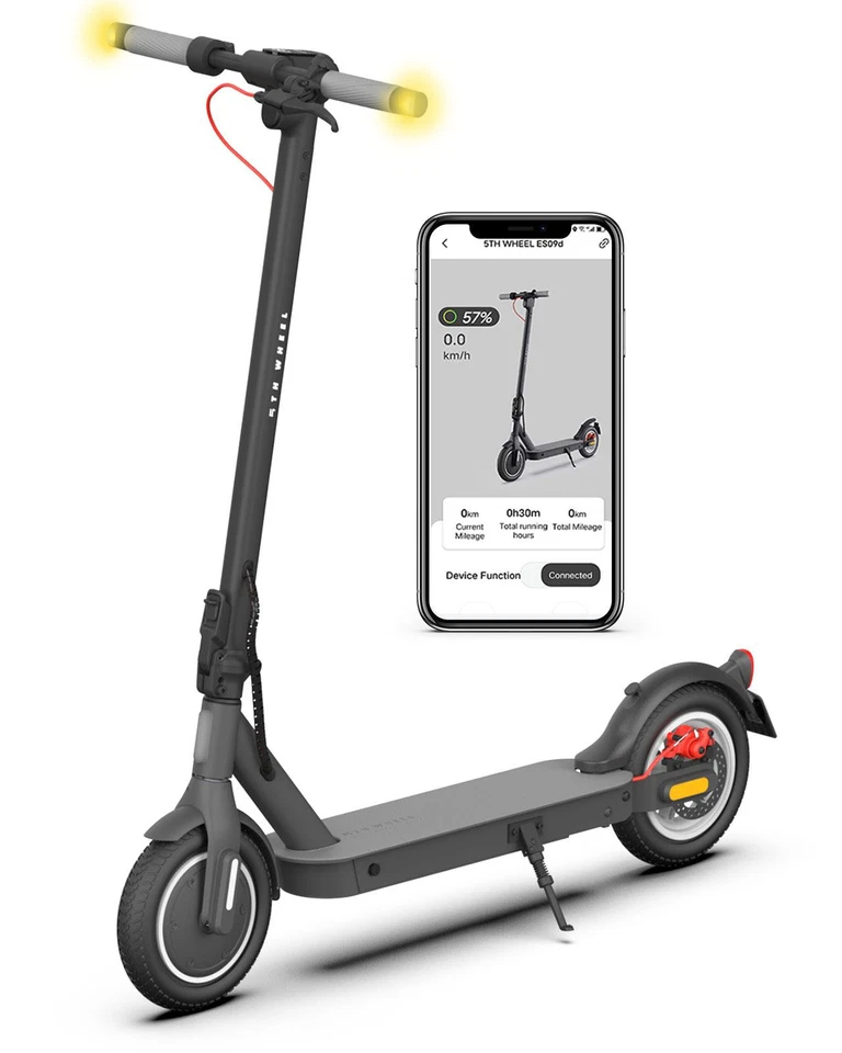 E-Scooter mit Straßenzulassung 5th Wheel V30 Pro 350W 10 Zoll App Blinker ABE