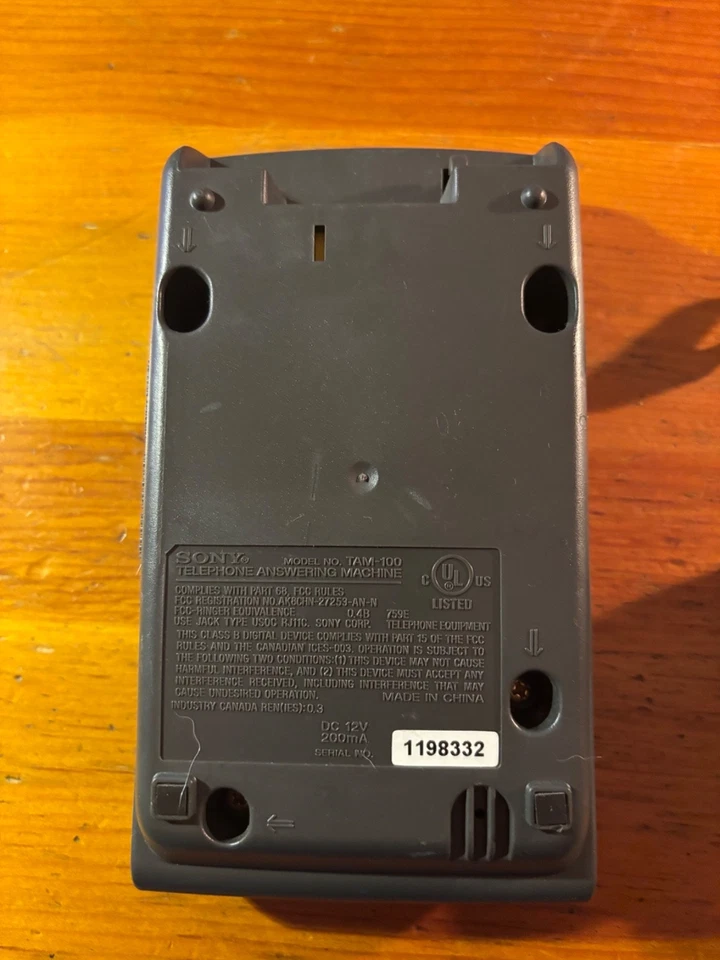 Contestador automático telefónico Sony TAM-100 - Digital - 3 buzones - Funciona Foto 2 de 4
