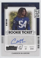 2021 Panini Contenders Rookie Ticket Variation Cameron McGrone #224 Auto fv8