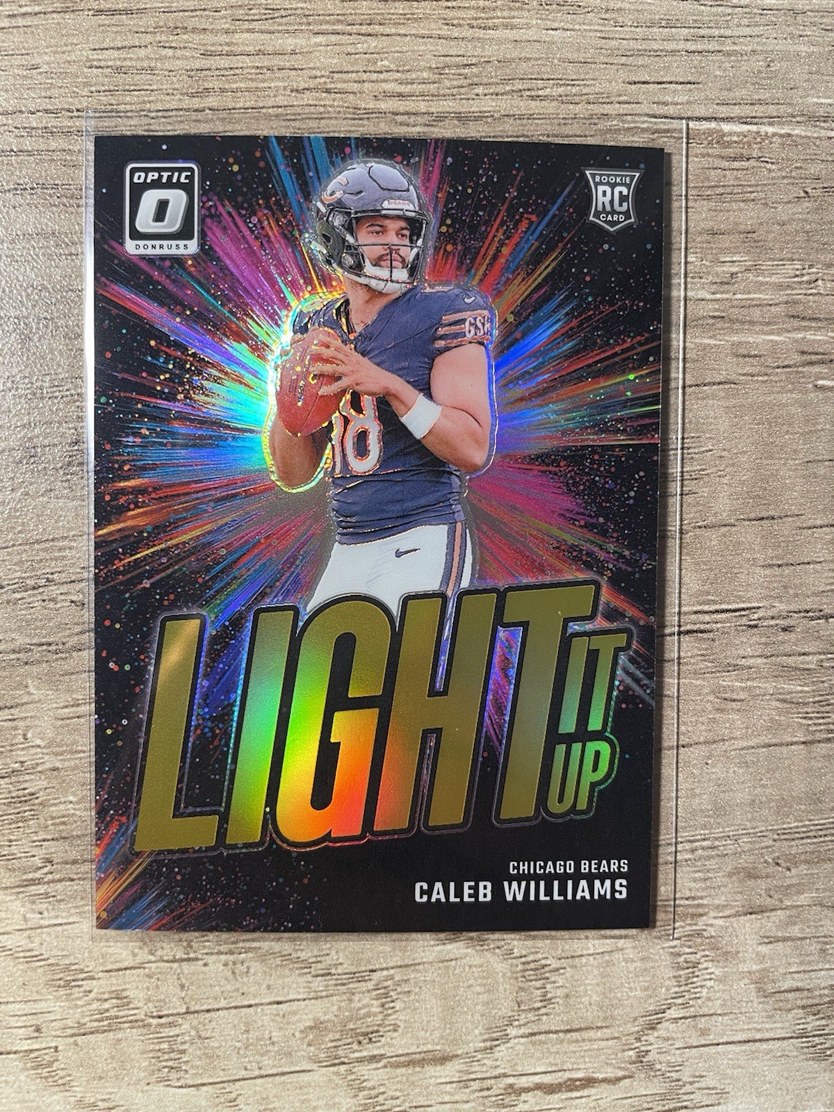 2024 Donruss Optic #1 Caleb Williams Light It Up Gold #/10 Bears Rookie RC SSP