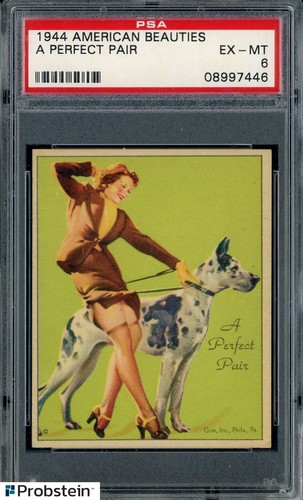1944 American Beauties A Perfect Pair PSA 6 EX-MT