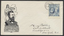 1947 #274 Alexander Graham Bell FDC Ioor Cachet Brantford ONT CDS