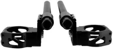 Driven Racing Halo Riser Clip-Ons - 50mm Motorcycle Street Bike DHCLOR50BK - Imagem 4 de 4