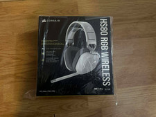 CORSAIR HS80 RGB WIRELESS Multiplatform Gaming Headset - White - Sealed