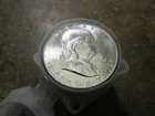 ORIGINAL ROLL OF 20 US 1961 D FRANKLIN HALF DOLLARS UNCIRCULATED- NICE
